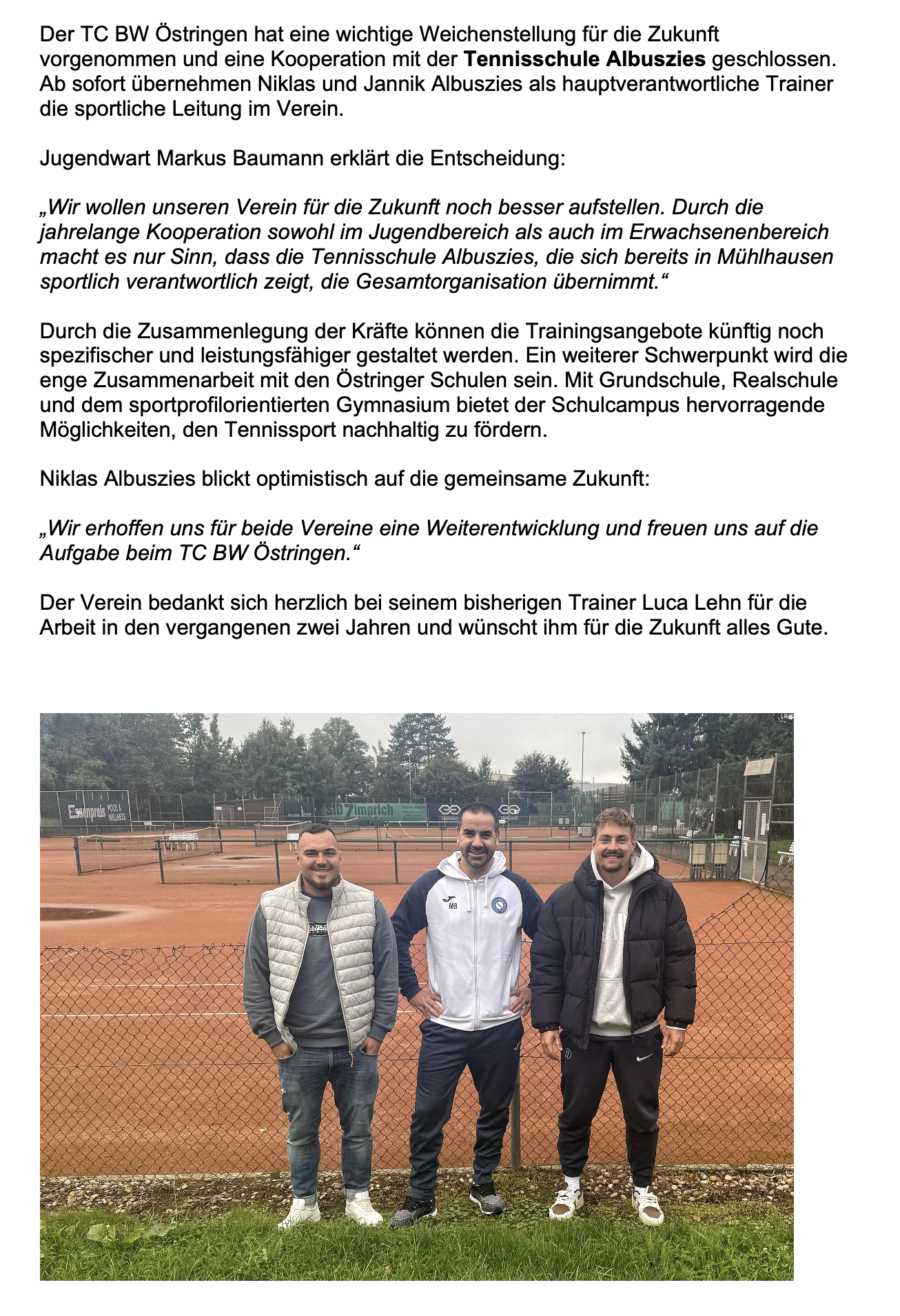 TCBW_Tennisschule Albuszies
